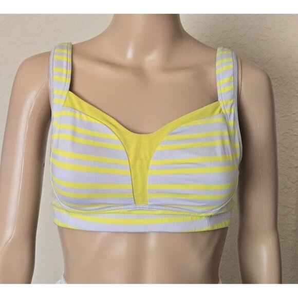 Lululemon Athletica Ta Ta Tamer multicolor Striped full Support Sports bra 32DD - Picture 1 of 6